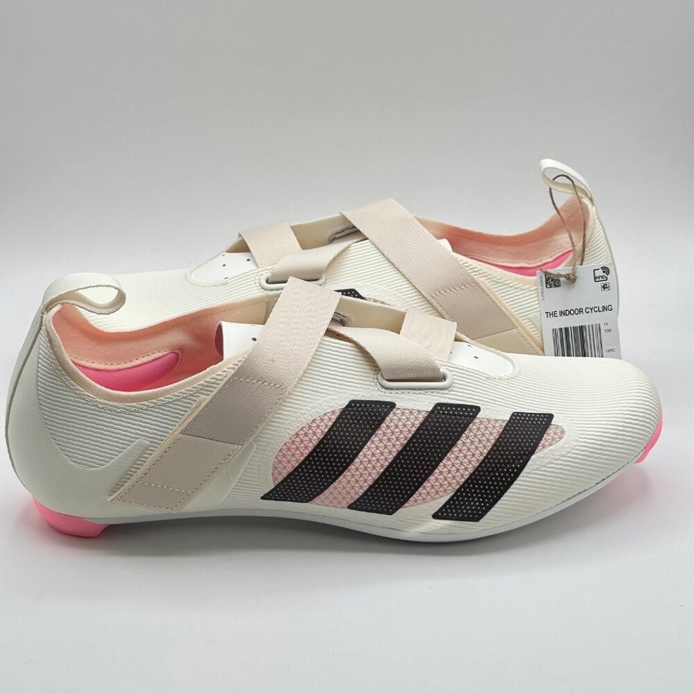 Men's Adidas The Indoor Cycling Shoes Off White Shadow Maroon 3Bolt GX1669 Sz11 - Picture 9 of 13